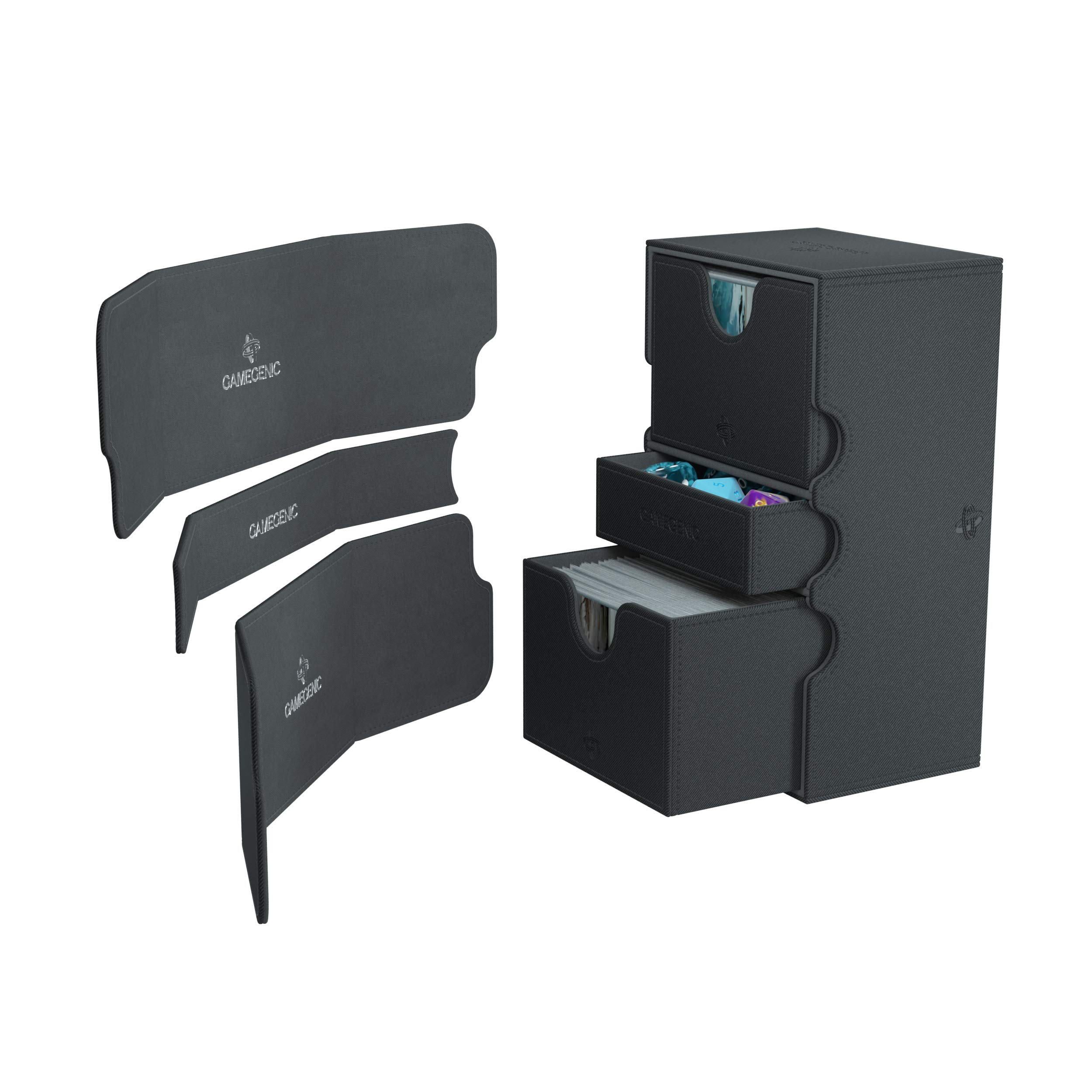 Foto 5 pulgar | Deck Box Gamegenic Stronghold 200+, Color Negro Para 200 Cartas - Venta Internacional.