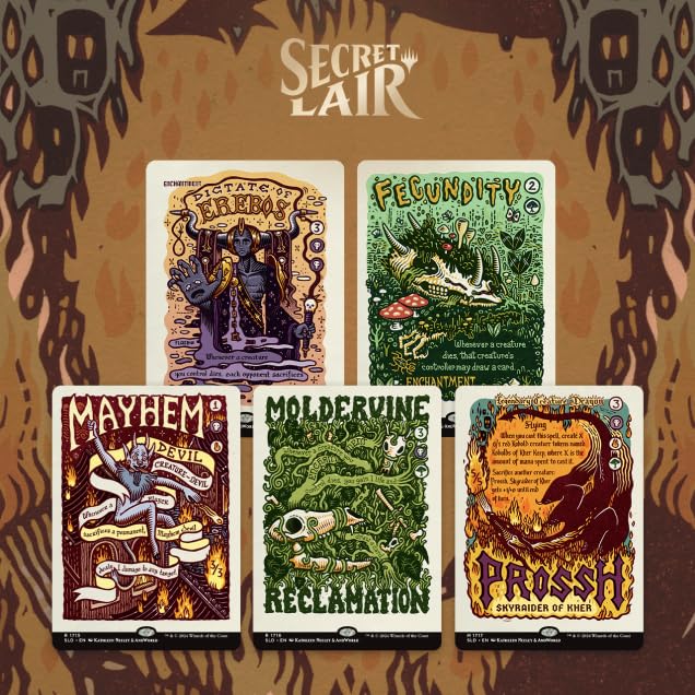 Foto 2 pulgar | Juego De Cartas Magic The Gathering Secret Lair Prints Of Darkness - Venta Internacional.