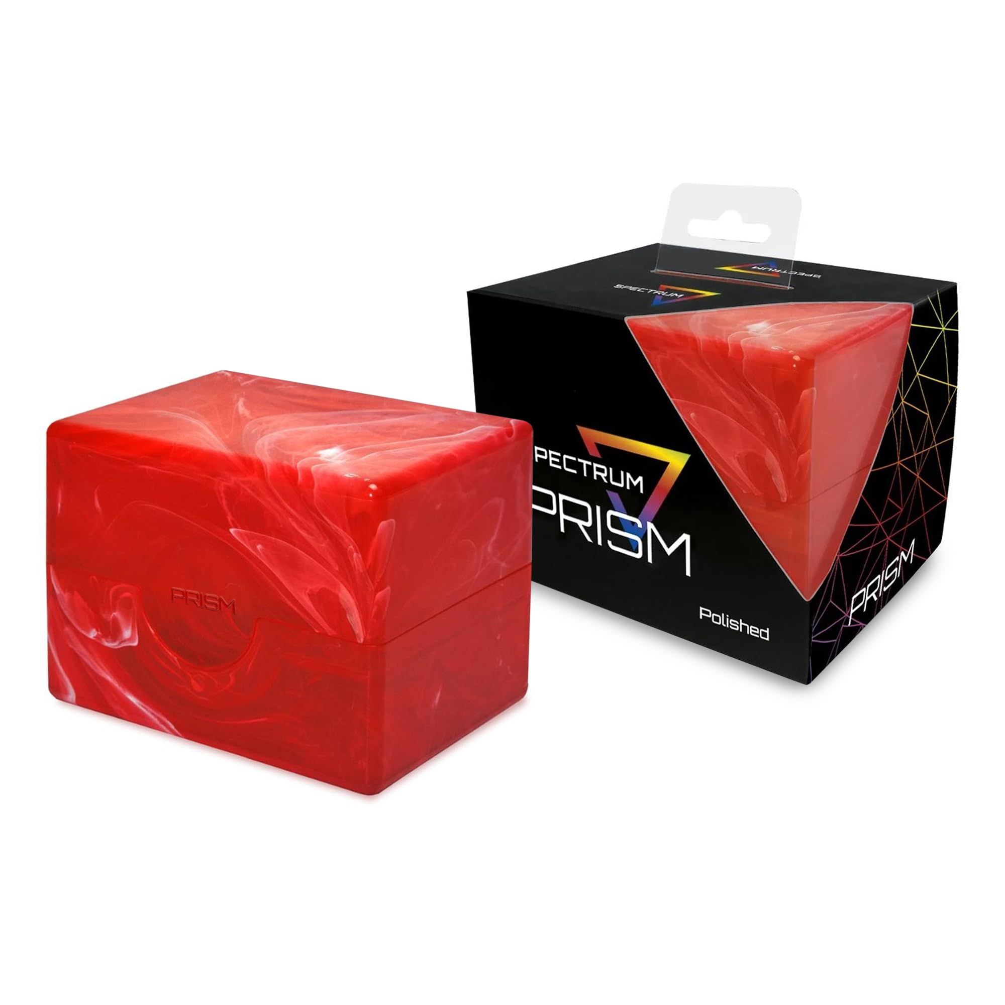 Foto 1 | Deck Case Bcw Spectrum Prism Carnelian Red 100 Cartas - Venta Internacional.