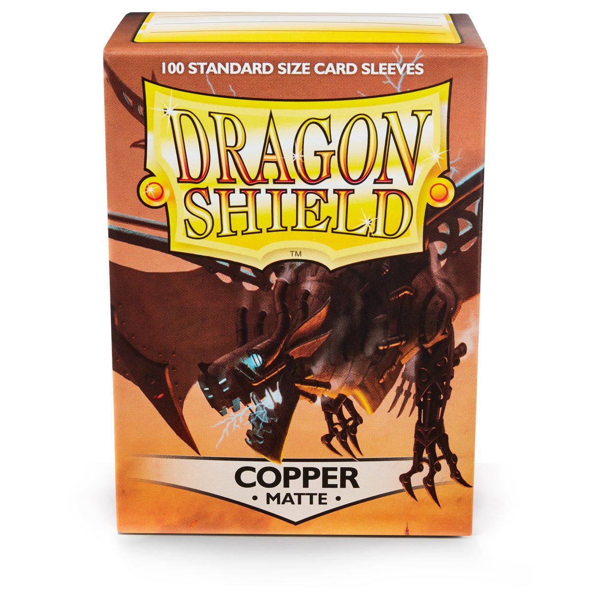 Fundas Para Cartas Con Escudo De Dragón, Cobre Mate, 100 Hombres De Hojalata Arcanos - Venta Internacional.