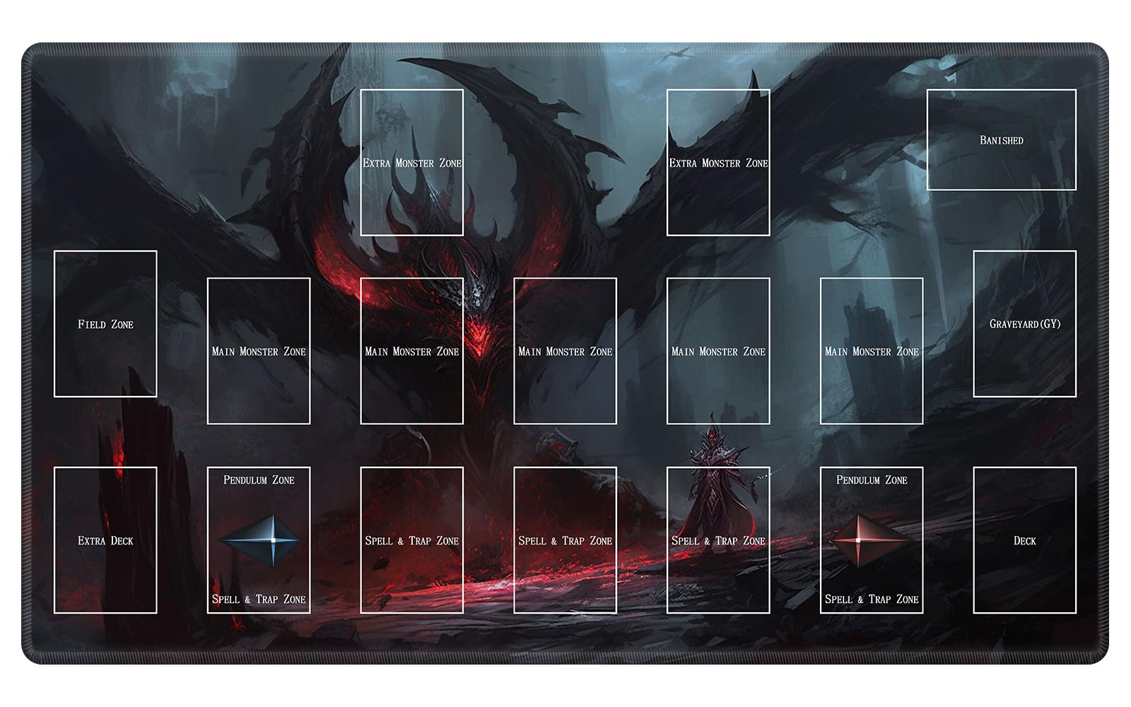Foto 2 pulgar | Juego De Cartas Tcg Playmat Edgfrtoio Lava Dragon, 60 X 35 Cm - Venta Internacional.
