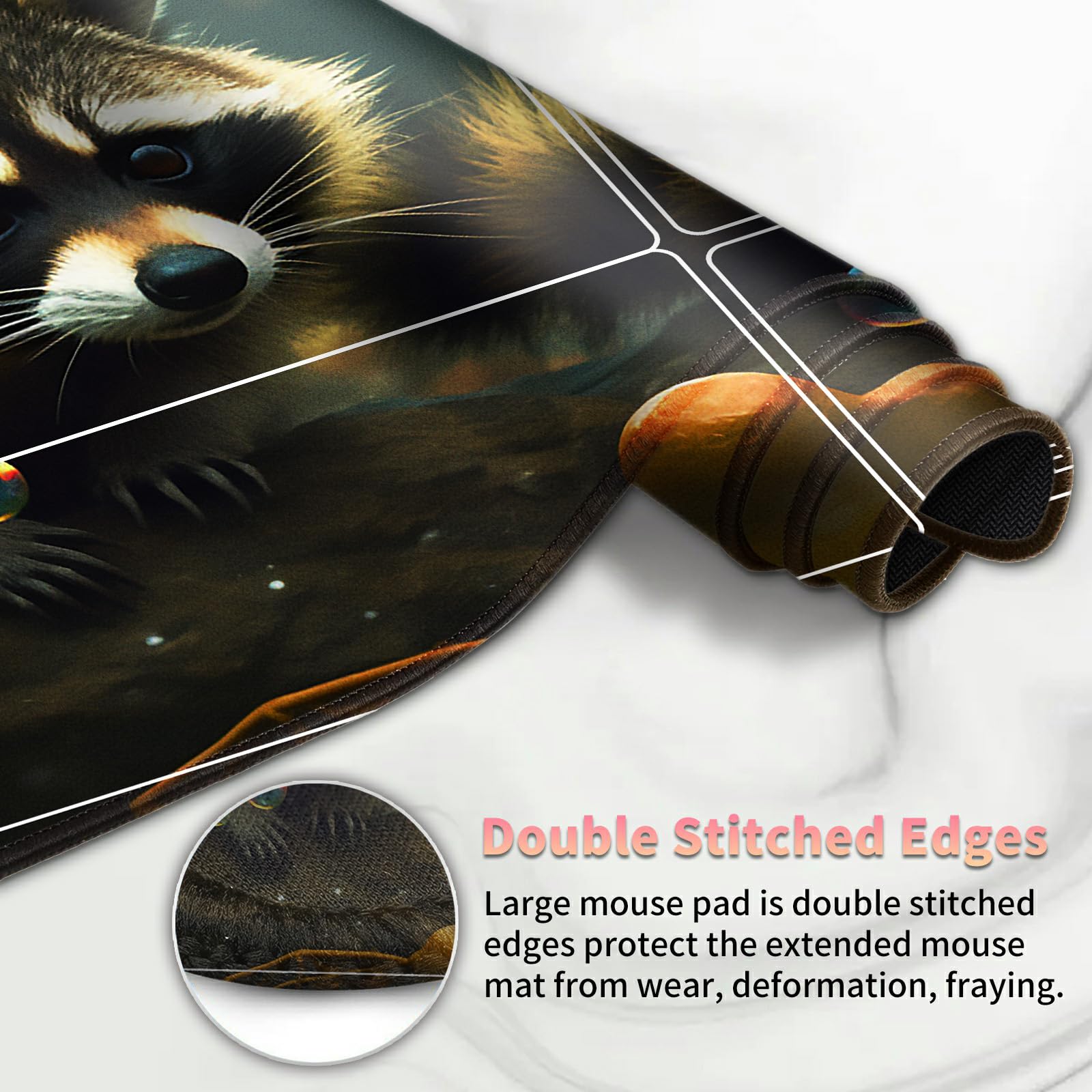 Foto 6 pulgar | Juego De Cartas Playmat Bvdikmi Magic Forest Raccoon 60 X 35 Cm - Venta Internacional.