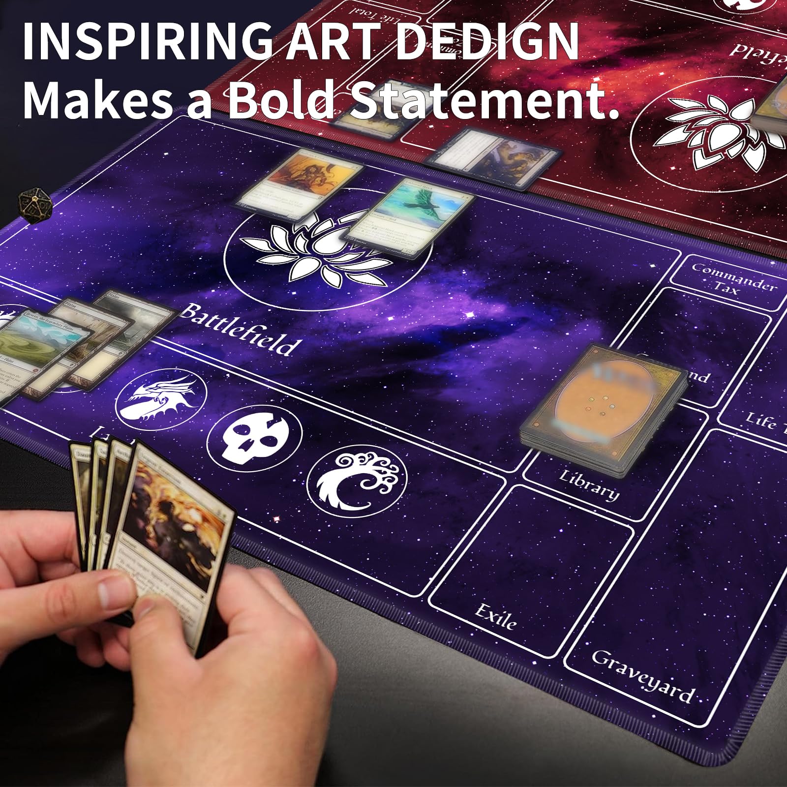 Foto 3 pulgar | Alfombra Mtg Edgfrtoio Cosida Con Magic Zone, 60 X 35 Cm, Galaxy - Venta Internacional.