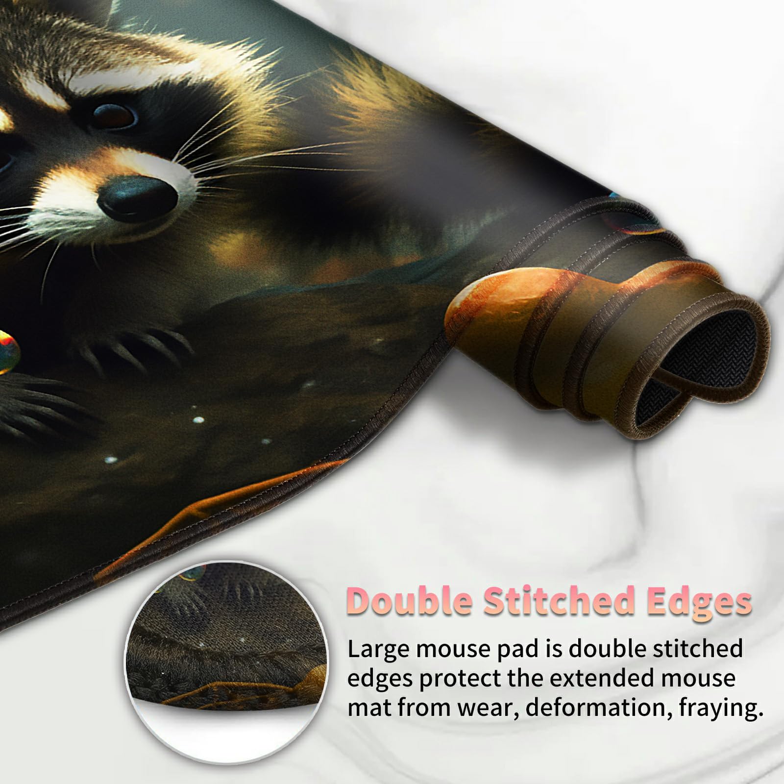 Foto 6 pulgar | Juego De Cartas Playmat Bvdikmi Magic Forest Raccoon 60 X 35 Cm - Venta Internacional.