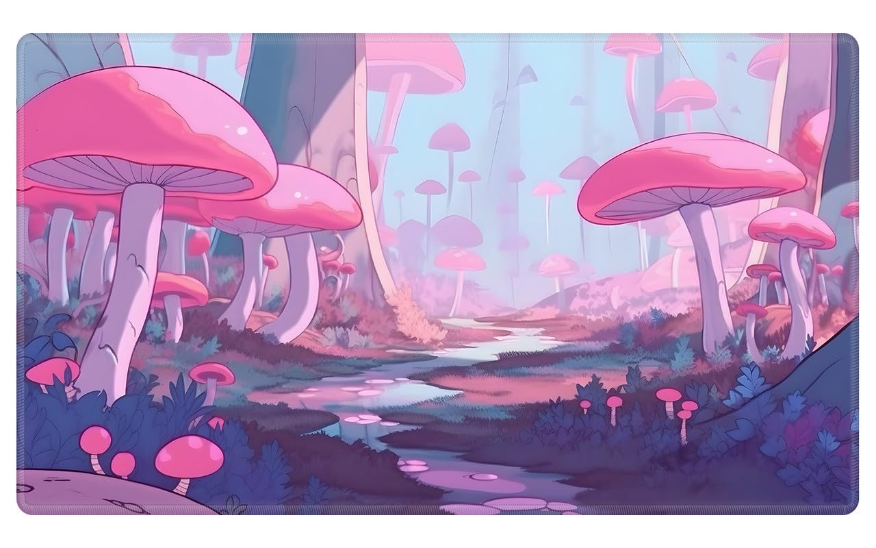 Foto 1 | Alfombra De Juego De Cartas Edgfrtoio De 60 X 35 Cm Para Cartas Mtg/tcg Pink Forest - Venta Internacional.