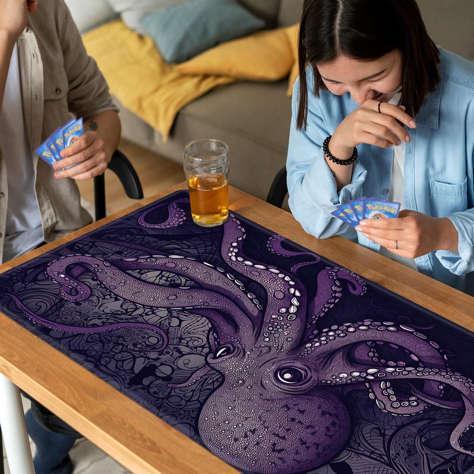 Foto 4 pulgar | Juego De Cartas Playmat Bvdikmi Octopus Sea Monster Para Mtg Tcg - Venta Internacional.