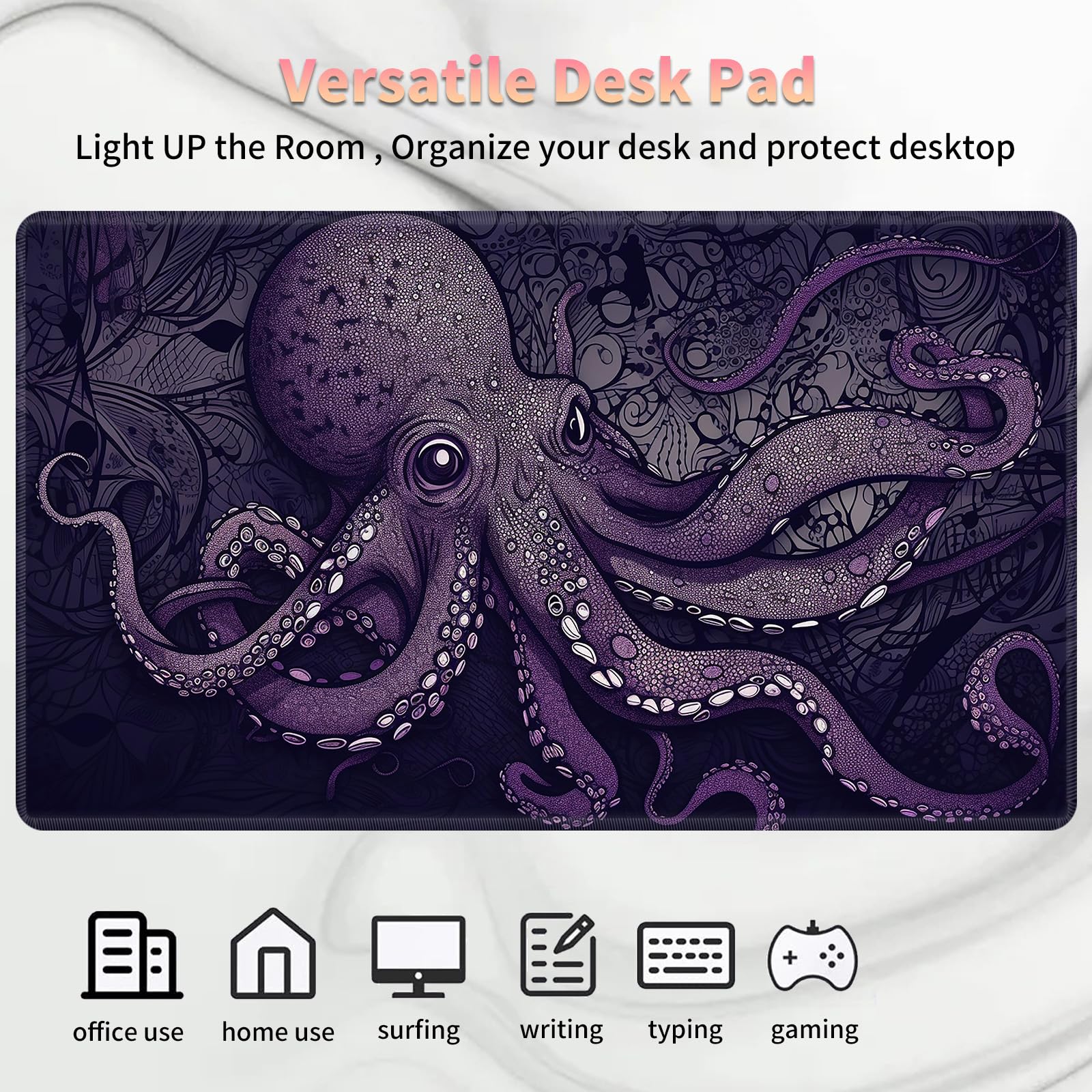 Foto 7 pulgar | Juego De Cartas Playmat Bvdikmi Octopus Sea Monster Para Mtg Tcg - Venta Internacional.