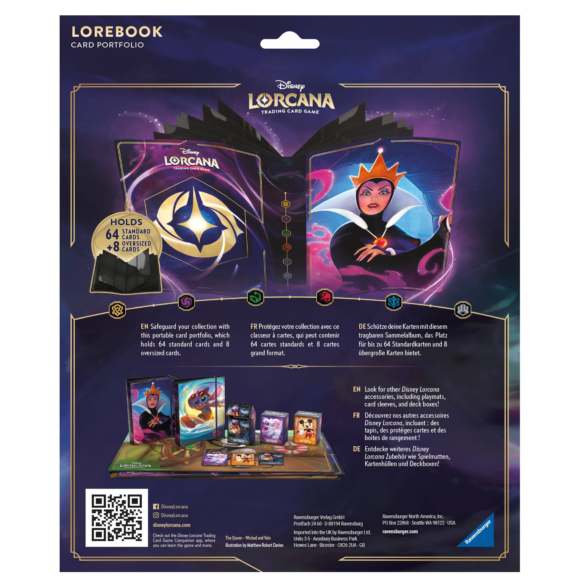 Foto 4 pulgar | Tcg Portfolio Ravensburger Disney Lorcana La Reina 8+ - Venta Internacional.