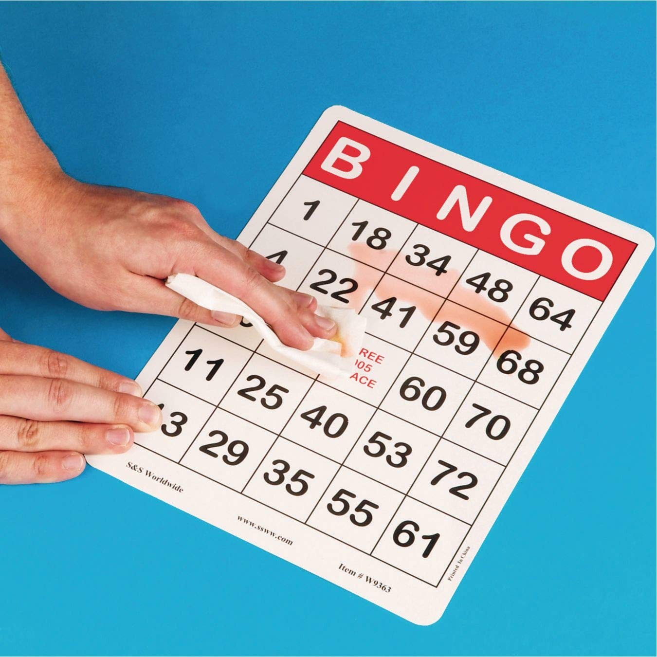 Foto 4 pulgar | Cartones De Bingo S&s Worldwide Jumbo Con Números Grandes, Paquete De 100 - Venta Internacional.