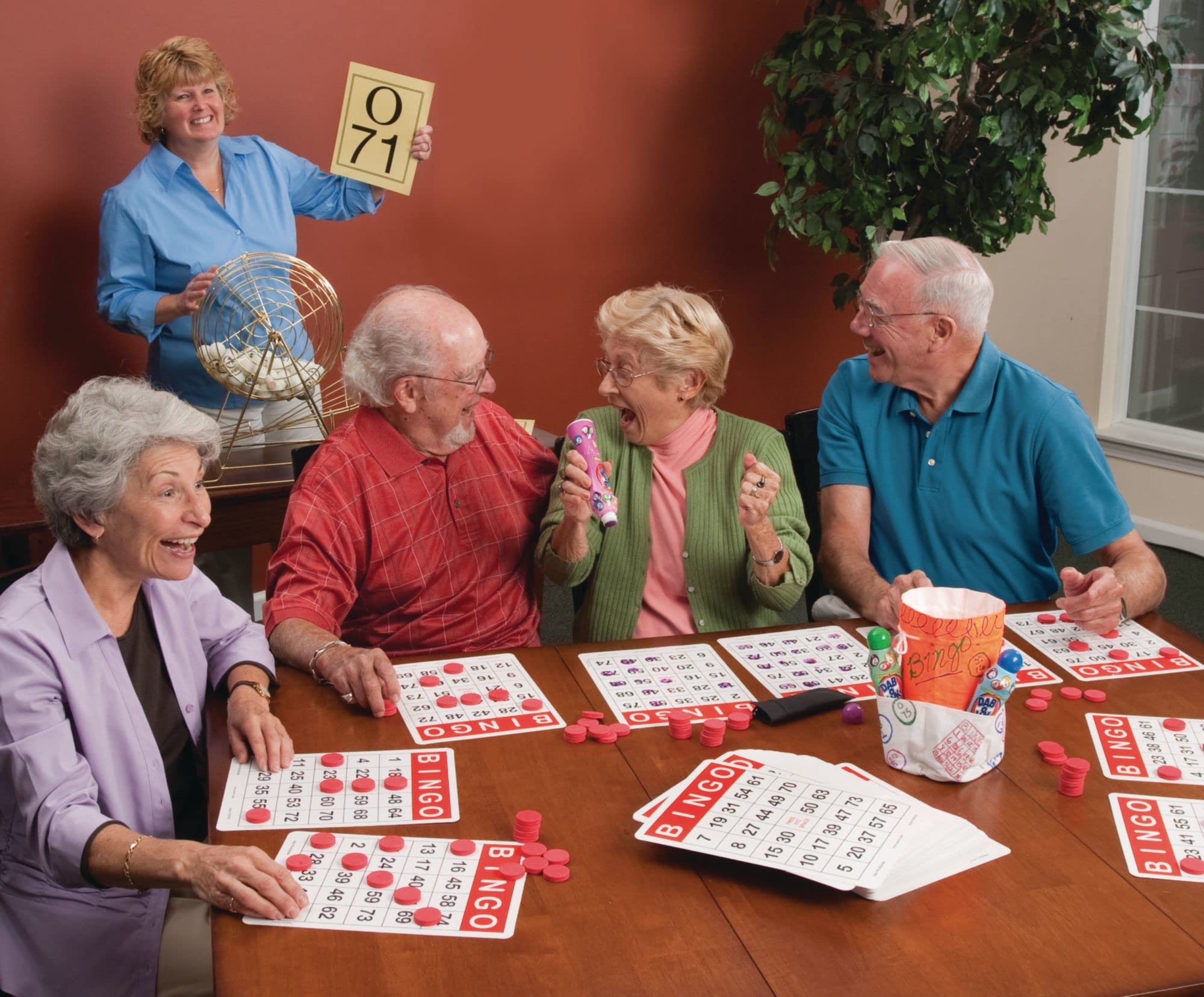 Foto 4 | Cartones De Bingo S&s Worldwide Jumbo Con Números Grandes, Paquete De 100 - Venta Internacional.