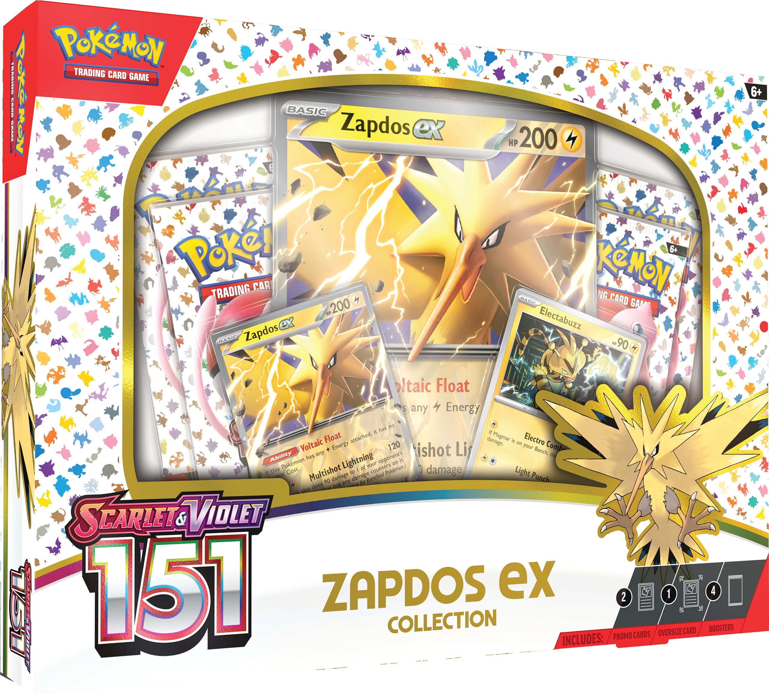 Foto 2 pulgar | Juego De Cartas Coleccionables Pokemon Scarlet & Violet 3.5 Zapdos Ex - Venta Internacional.