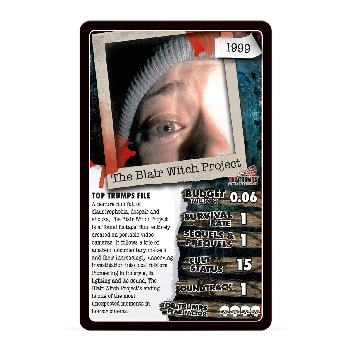 Foto 3 pulgar | Juego De Cartas Top Trumps No Official Top 30 Scary Flix 18+ - Venta Internacional.