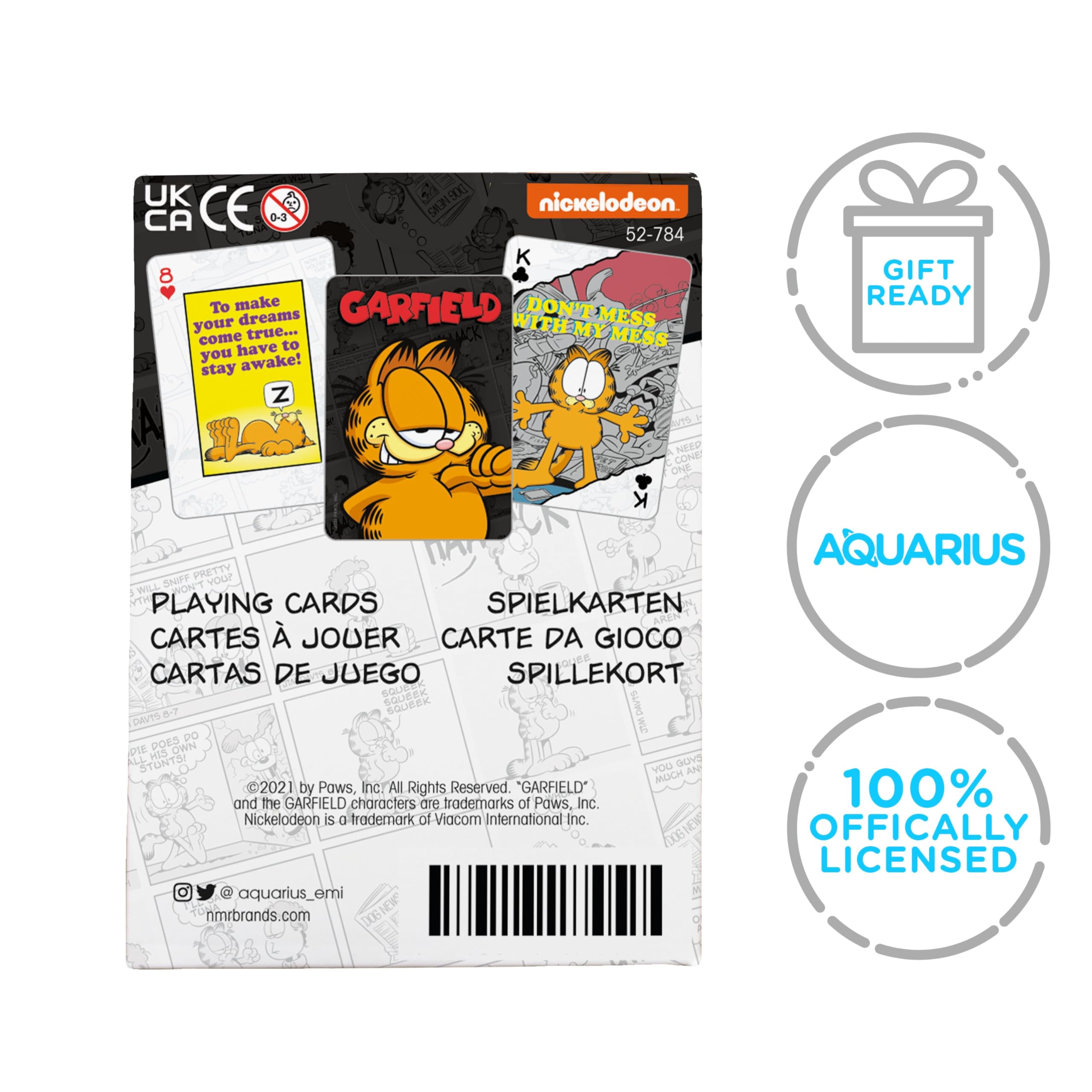 Foto 7 | Baraja De Cartas Con Temática De Aquarius Garfield Con Licencia Oficial - Venta Internacional.