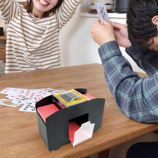 Foto 3 | Barajador Automático De Cartas Trademark Poker De 4 Barajas Funciona Con Pilas - Venta Internacional.