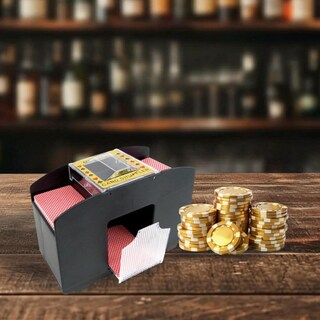 Foto 4 | Barajador Automático De Cartas Trademark Poker De 4 Barajas Funciona Con Pilas - Venta Internacional.