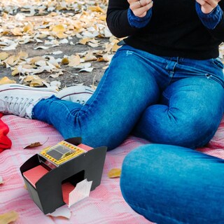 Foto 5 | Barajador Automático De Cartas Trademark Poker De 4 Barajas Funciona Con Pilas - Venta Internacional.