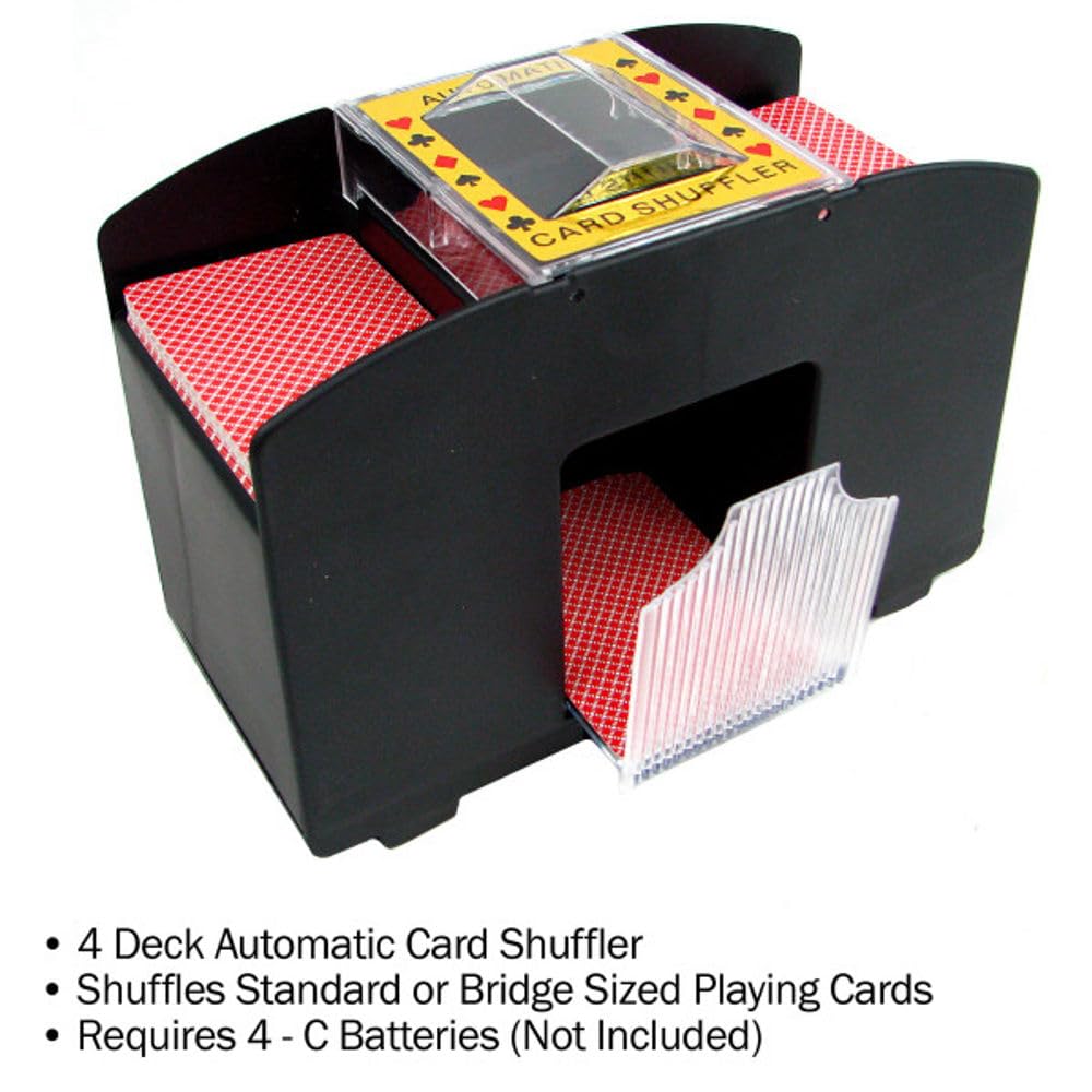 Foto 7 pulgar | Barajador Automático De Cartas Trademark Poker De 4 Barajas  Funciona Con Pilas - Venta Internacional.