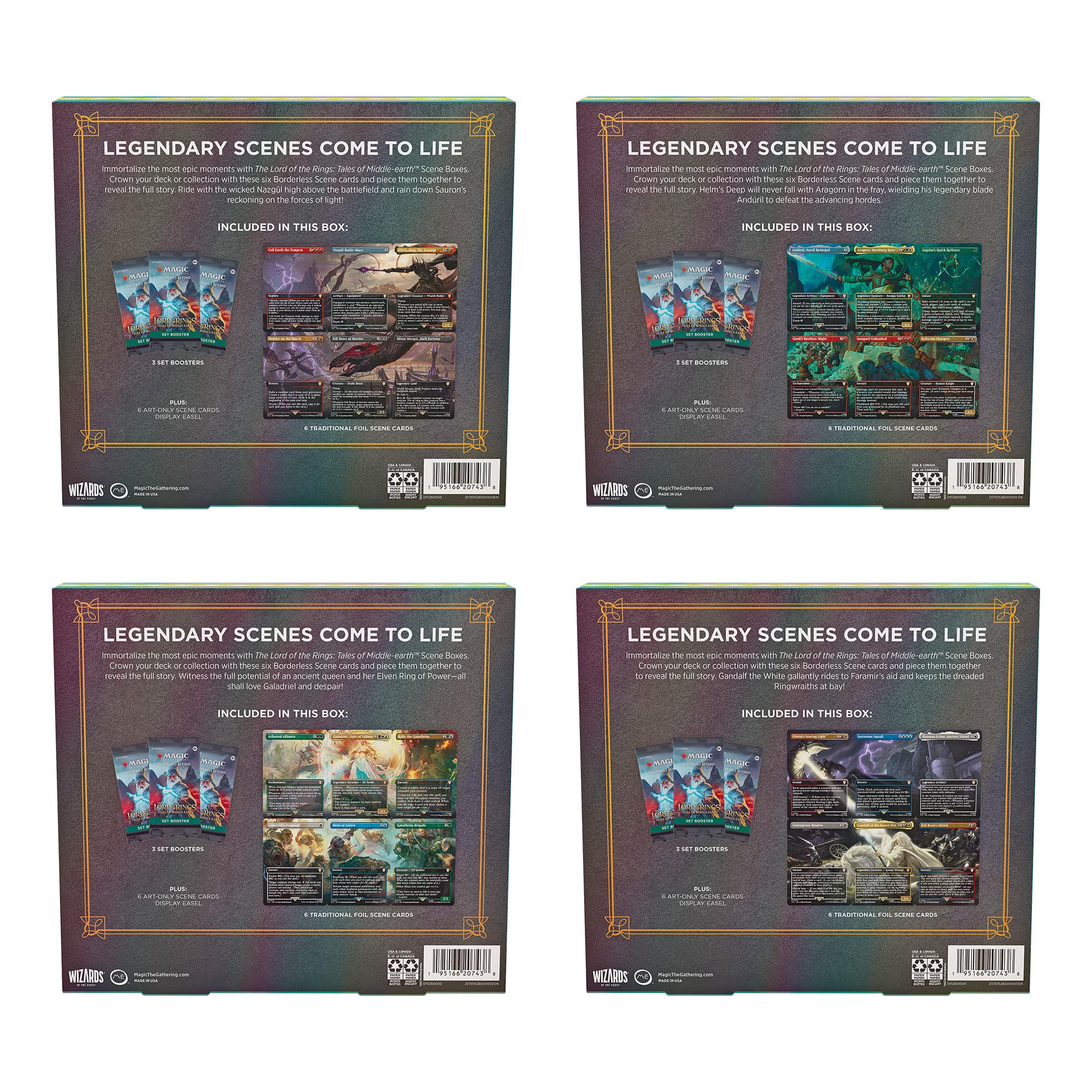 Foto 7 pulgar | Scene Boxes Bundle Magic The Gathering: El Señor De Los Anillos - Venta Internacional.