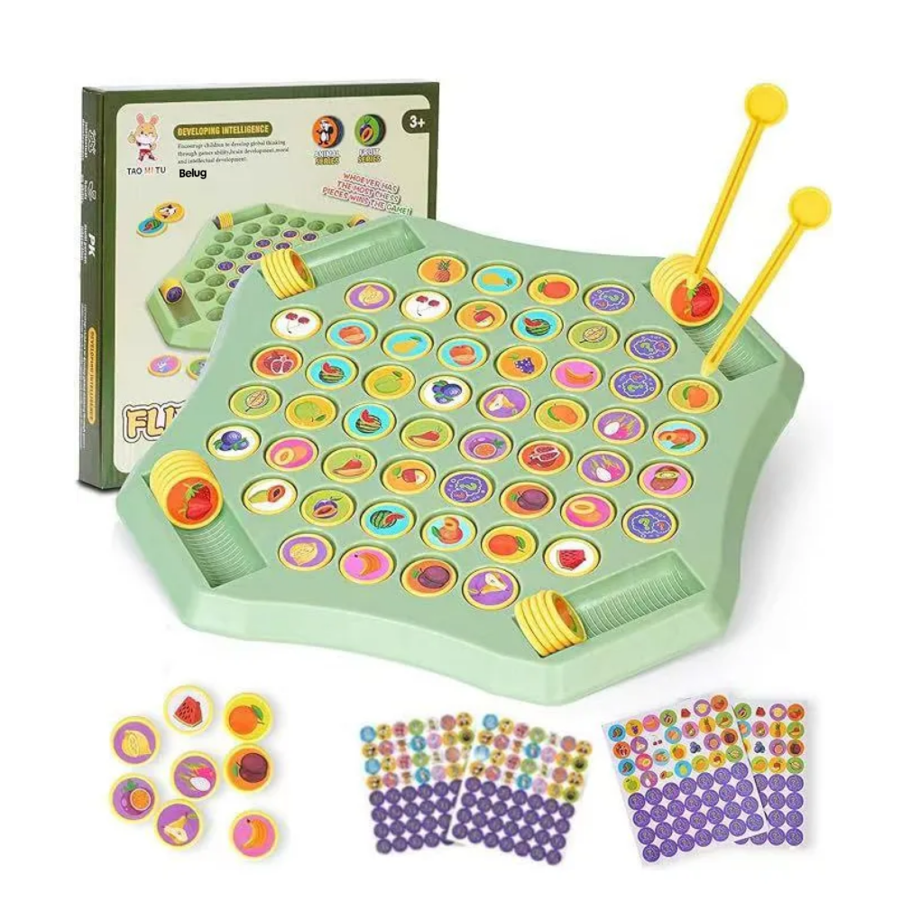 Foto 2 pulgar | Juegos De Mesa Belug Niños Encuentra El Mismo Patrón-animal+fruta Verde