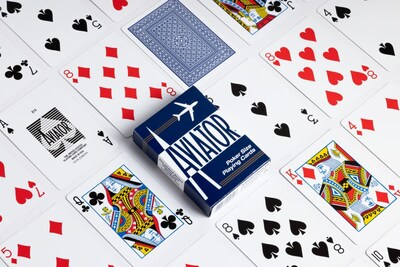 Foto 3 | Juego De Cartas Aviator Standard Index Paquete De 12 Rojo - Venta Internacional.