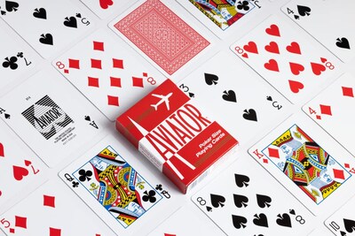 Foto 4 | Juego De Cartas Aviator Standard Index Paquete De 12 Rojo - Venta Internacional.