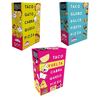 Foto 1 | Taco Gato Queso Cabra Pizza + Taco Vuelta Queso Cabra Pizza + Taco Globo Dulce Fiesta Pizza Blueo.