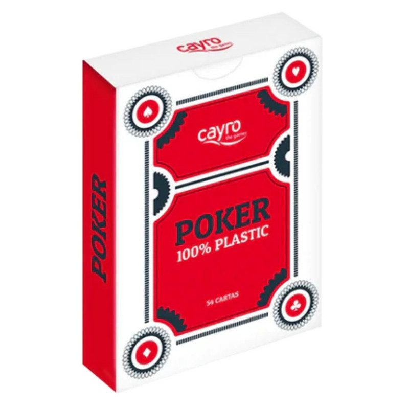 Foto 2 pulgar | Cartas De Póker 100% Plástico | Baraja Resistente Para Juegos Clásicos