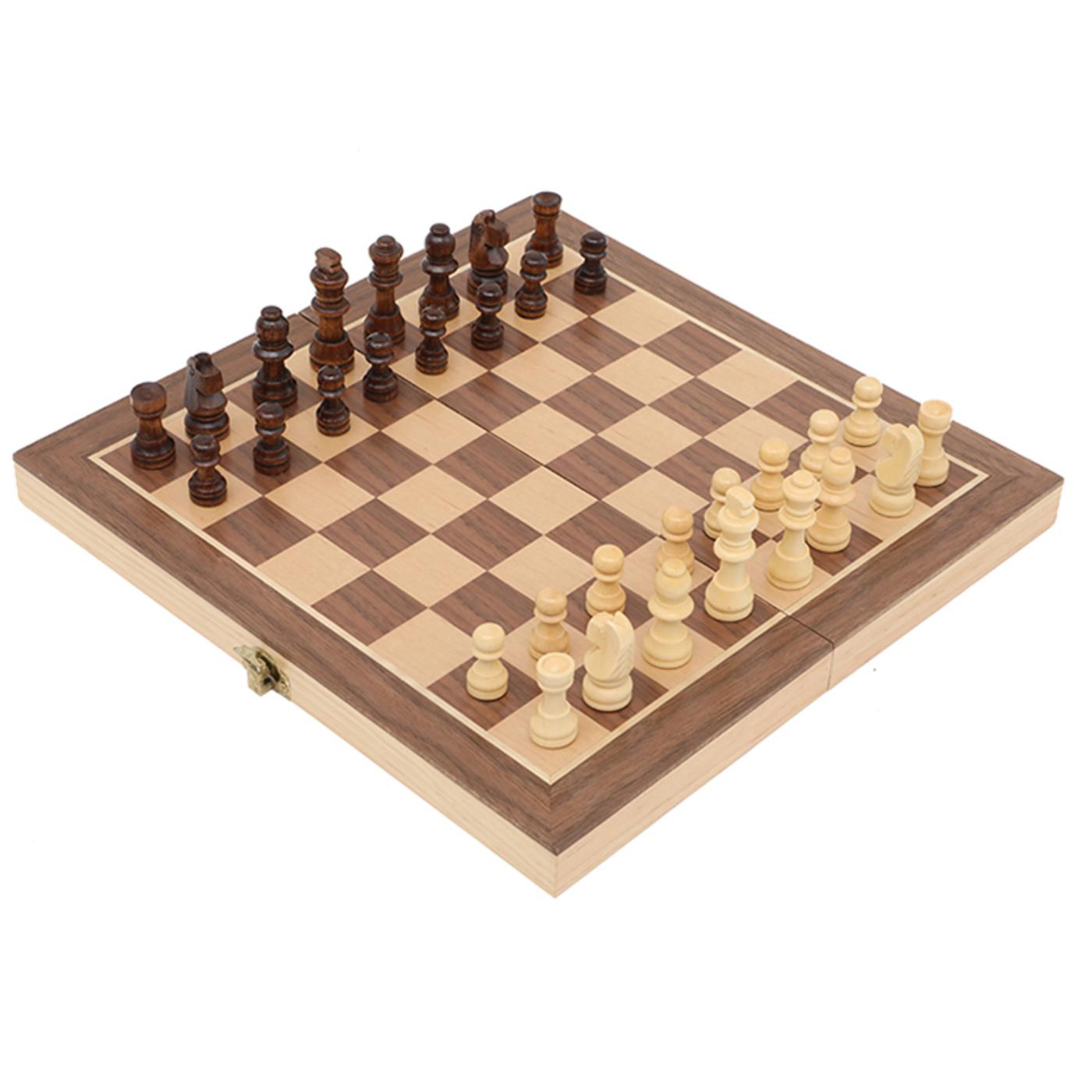 Ajedrez de Madera Tablero Plegable de Lujo Chess Pintadita Didacti 29 x 29 cm