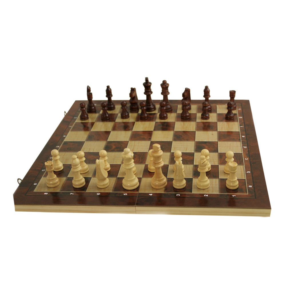 Foto 3 pulgar | Chess Set 3 En 1 Natural 45x45 Bc