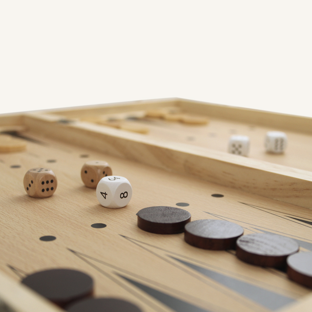 Foto 7 | Chess Set 3 En 1 Natural 45x45 Bc