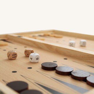 Foto 7 | Chess Set 3 En 1 Natural 45x45 Bc