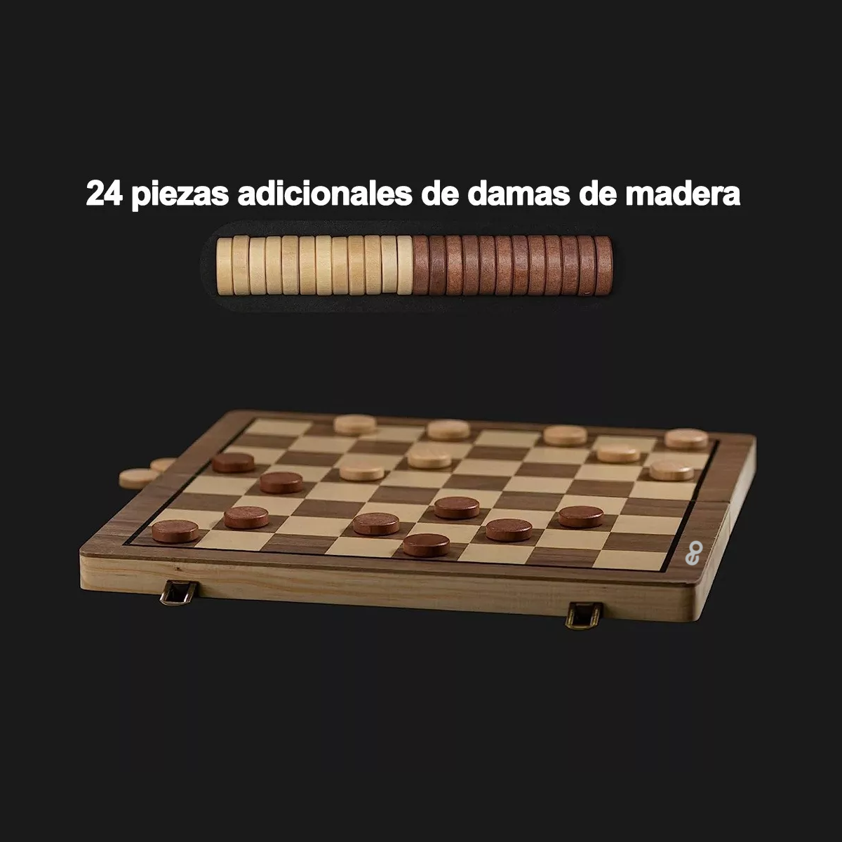 Foto 4 | Language Juego De Ajedrez Y Damas Magnético Eo Safe Imports Esi-15058-1 Marron