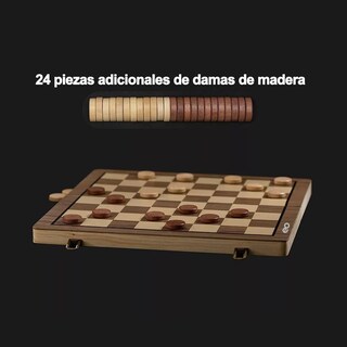 Foto 4 | Language Juego De Ajedrez Y Damas Magnético Eo Safe Imports Esi-15058-1 Marron