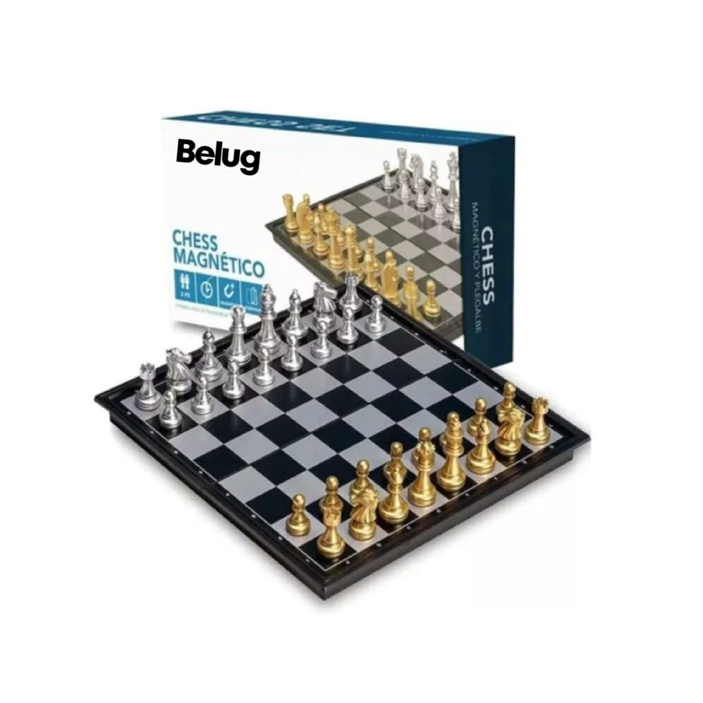 Ajedrez Profesional Belug Y Magnético Dorado/plateado