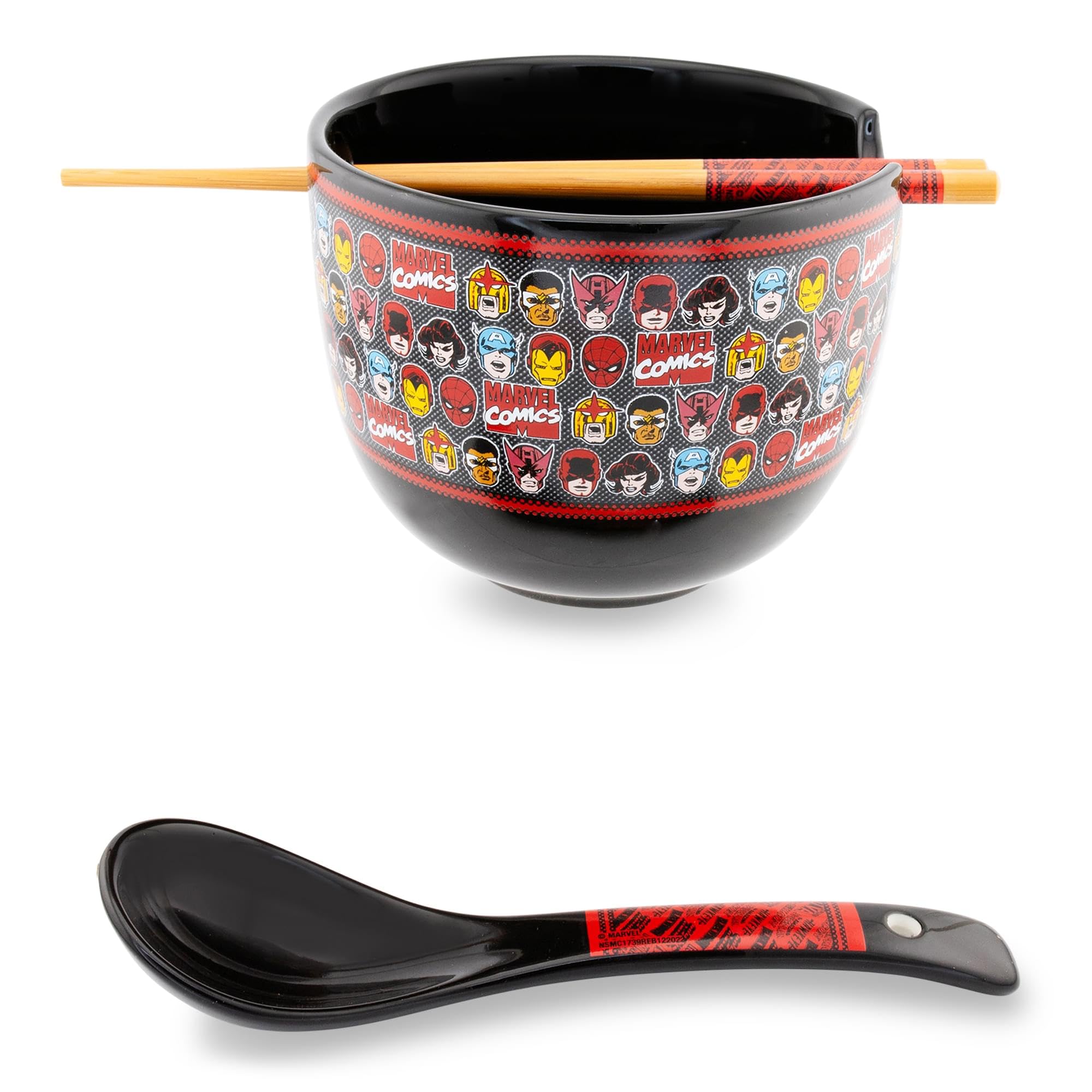 Foto 2 pulgar | Set De Vajilla Ramen De Cerámica Para Superhéroes De Marvel Comics - Venta Internacional.