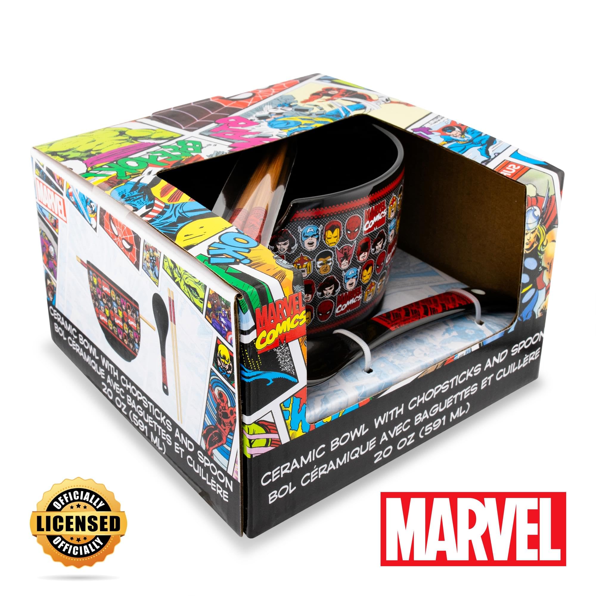 Foto 5 pulgar | Set De Vajilla Ramen De Cerámica Para Superhéroes De Marvel Comics - Venta Internacional.