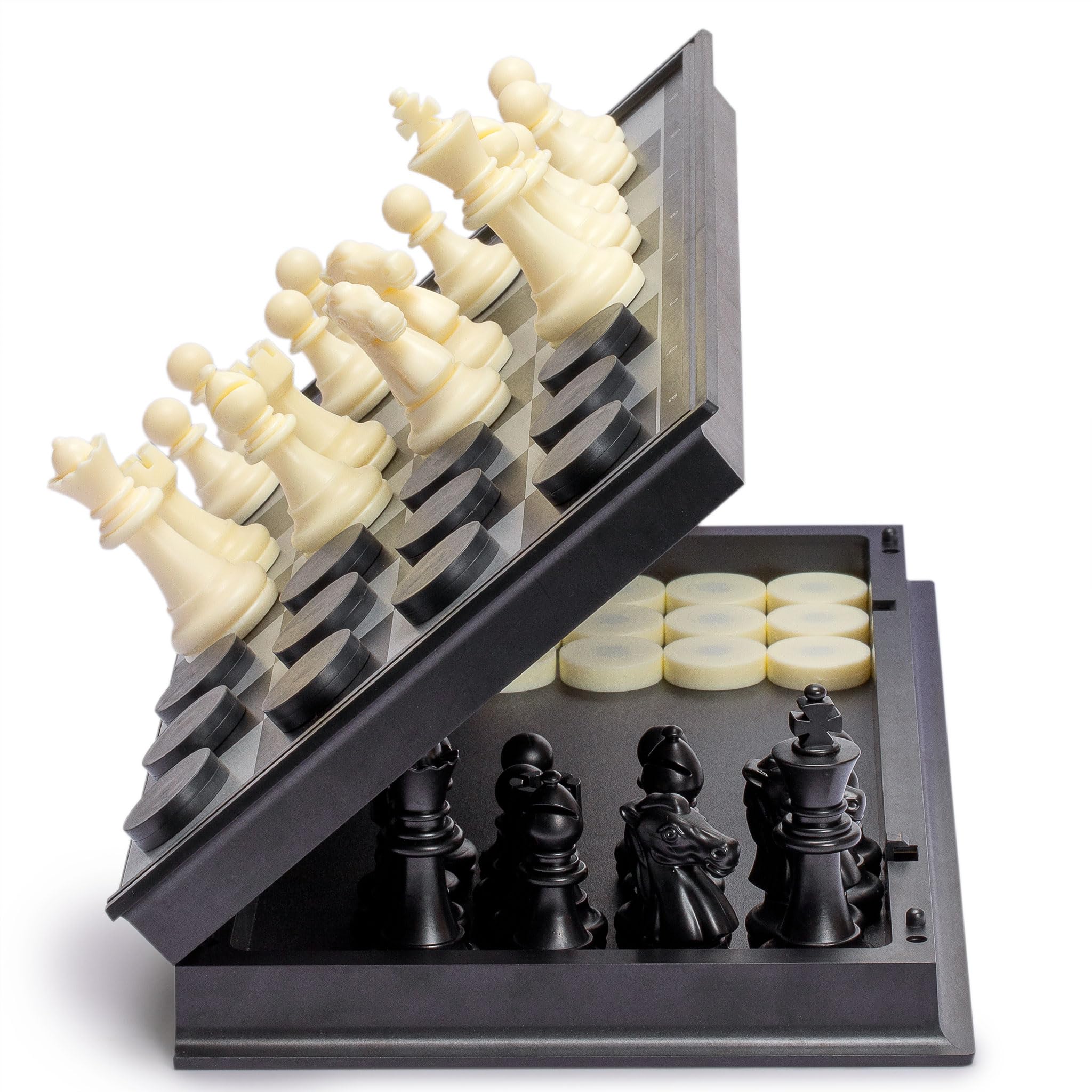 Foto 2 pulgar | Set De Juego De Mesa Chess & Checkers Yellow Mountain Imports - Venta Internacional.