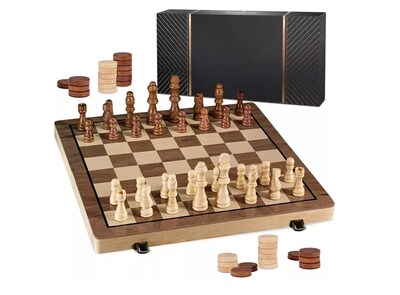 Foto 1 | Xtellar - Set De Ajedrez Y Damas Magnético De 39x39cm, Ideal Para Potenciar El Pensamiento Estratégico