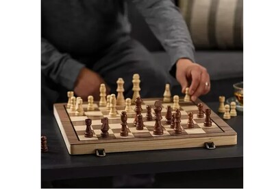 Foto 2 | Juego De Ajedrez Y Damas Magnético Xtellar De Madera 39x39 Cm, Estrategia Y Diversión Garantizadas