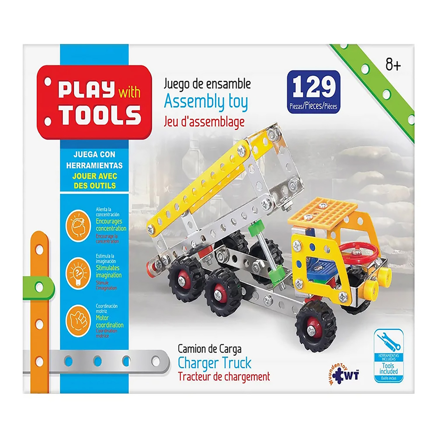 Camion de Carga Wuundentoy Mecano Play With Tools Mediano