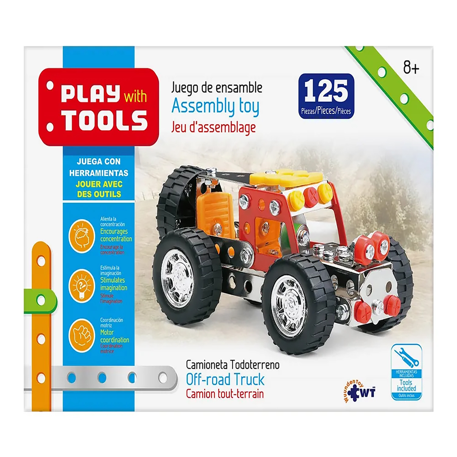 Camioneta Todo Terreno Mediano Wuundentoy Mecano Play with Tools