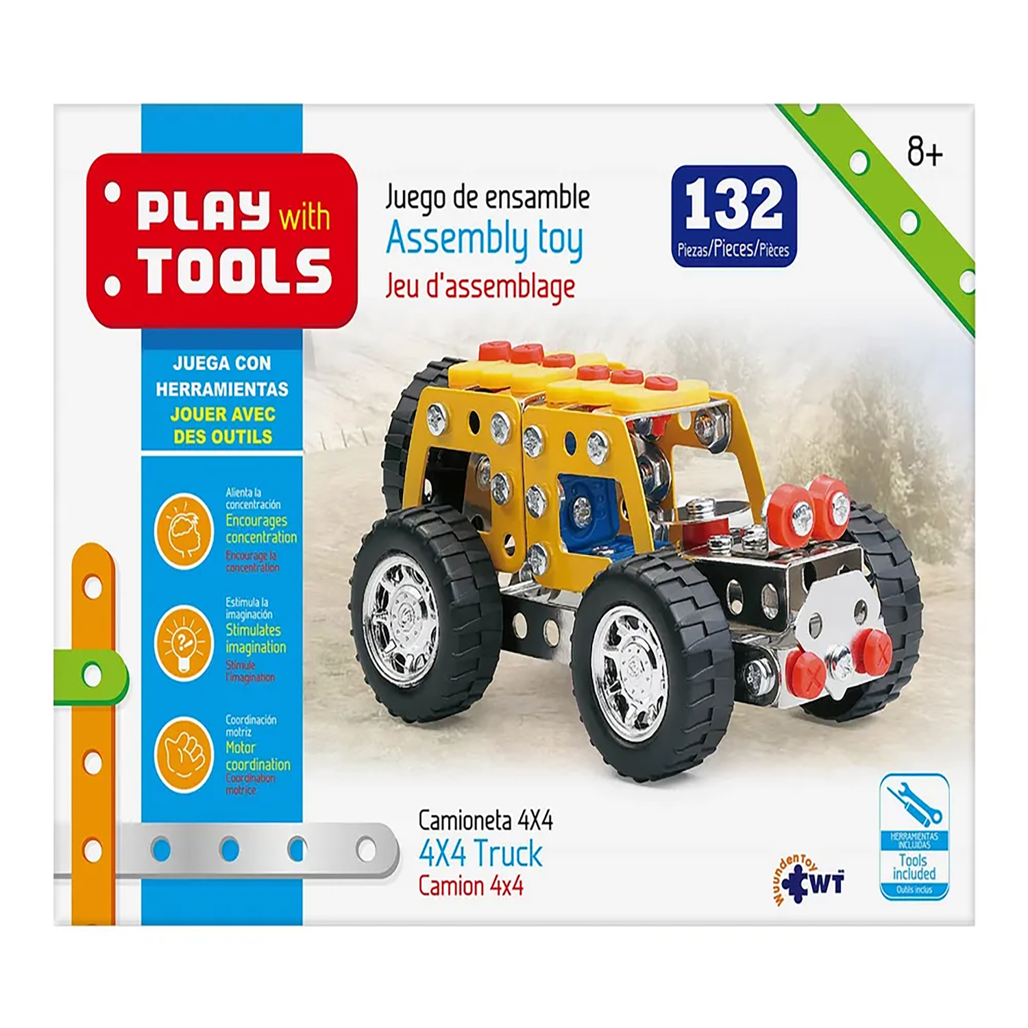 Camioneta 4x4 Wuundentoy Mecano Play With Tools Tamaño Mediano