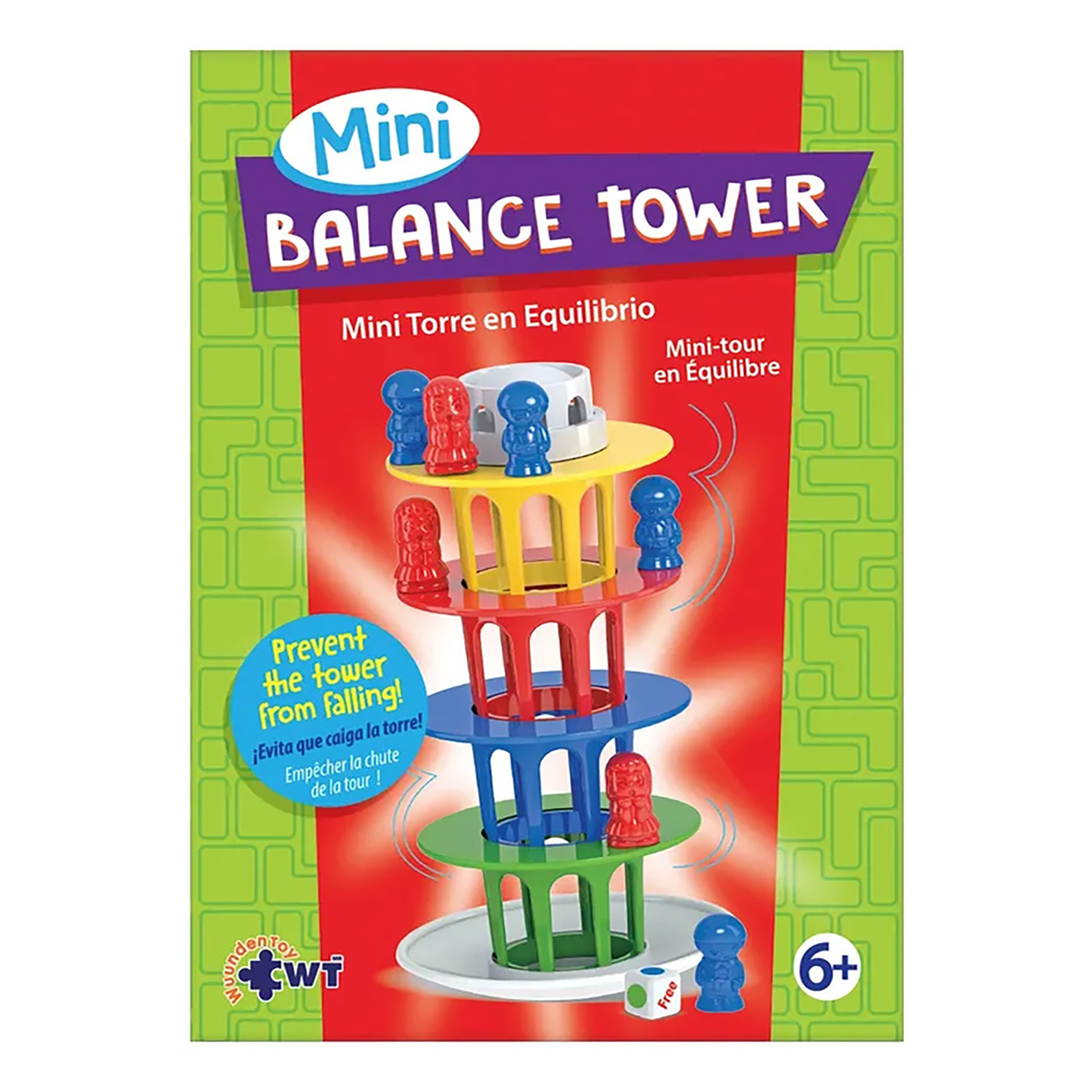 Foto 2 pulgar | Paquete de 3 Juegos de Mesa Wuundentoy Torre de Equilibrio/ Boliche/ Bingo