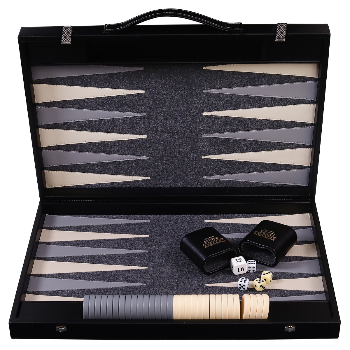 Backgammon Profesional Interior de Paño Frengie Novelty