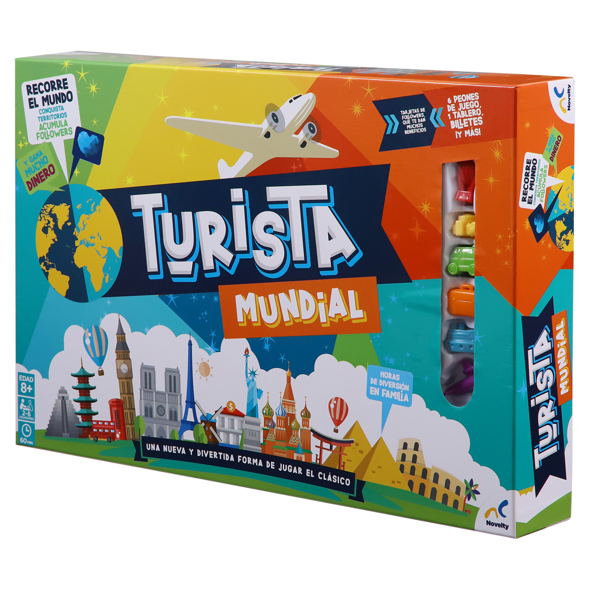 Foto 2 pulgar | Juego de Mesa Turista Mundial Novelty