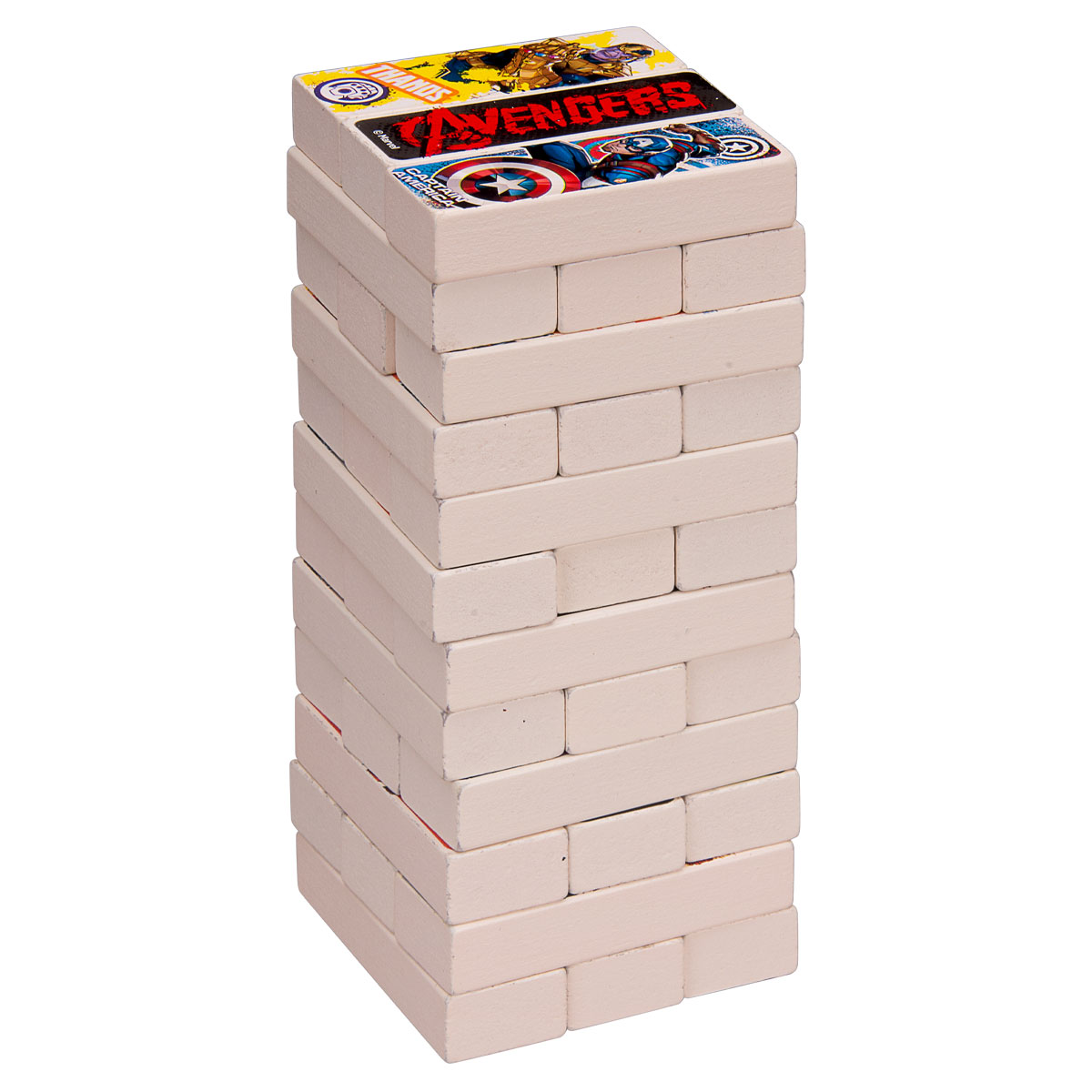 Foto 3 | Juego de Mesa para Niños Torre de Madera 3 en 1 Avengers