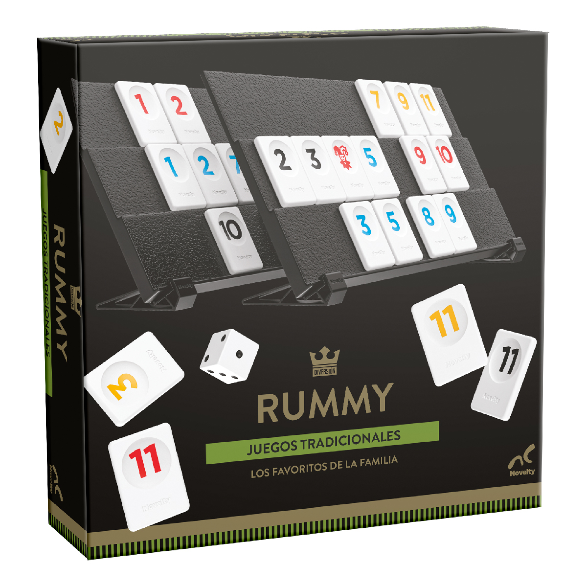 Foto 2 pulgar | Juego de Mesa en Familia Rummy Jumbo Novelty