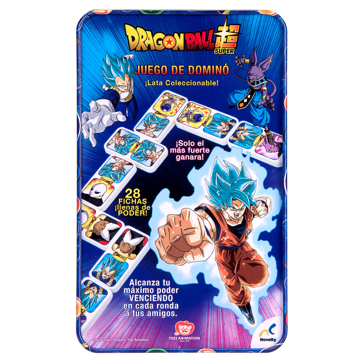 Foto 4 pulgar | Dominó en Caja Metálica de Dragon Ball Super Novelty Multicolor