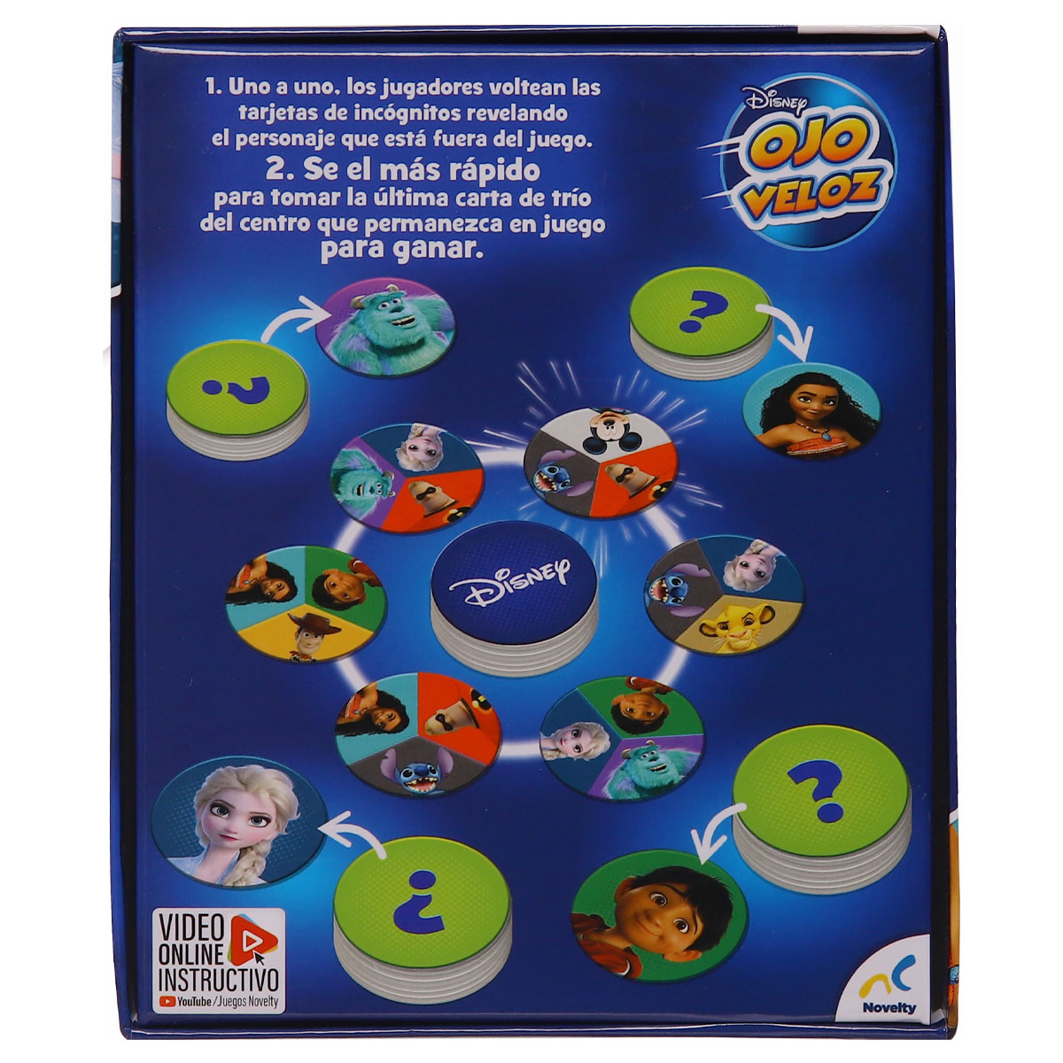 Foto 4 pulgar | Juego de Cartas Ojo Veloz Disney Pixar Novelty Multicolor