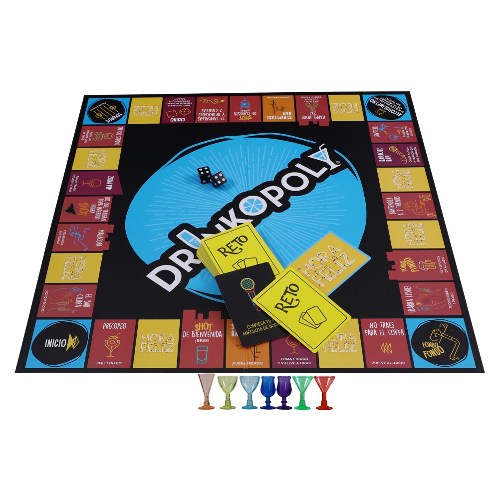 Juego De Mesa Para Fiestas Drinkopoly Novelty Coppel